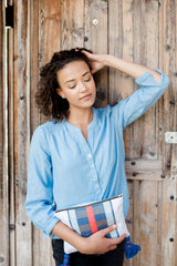 Mango+Moose: Woven Tassel Clutch