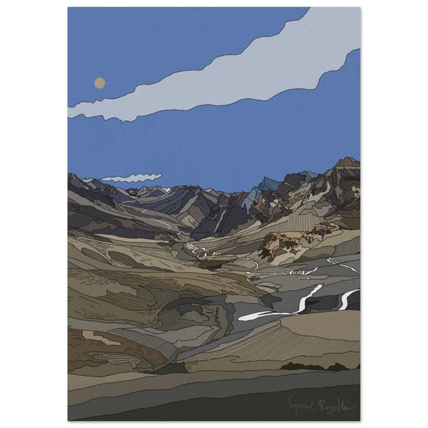 Art By Lopsang: A View from Singe La Pass