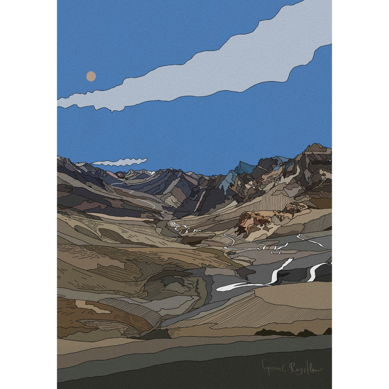 Art By Lopsang: A View from Singe La Pass