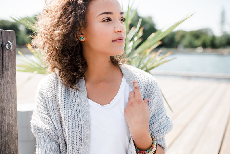 Mango+Moose: Turquoise Blue/Green Earrings